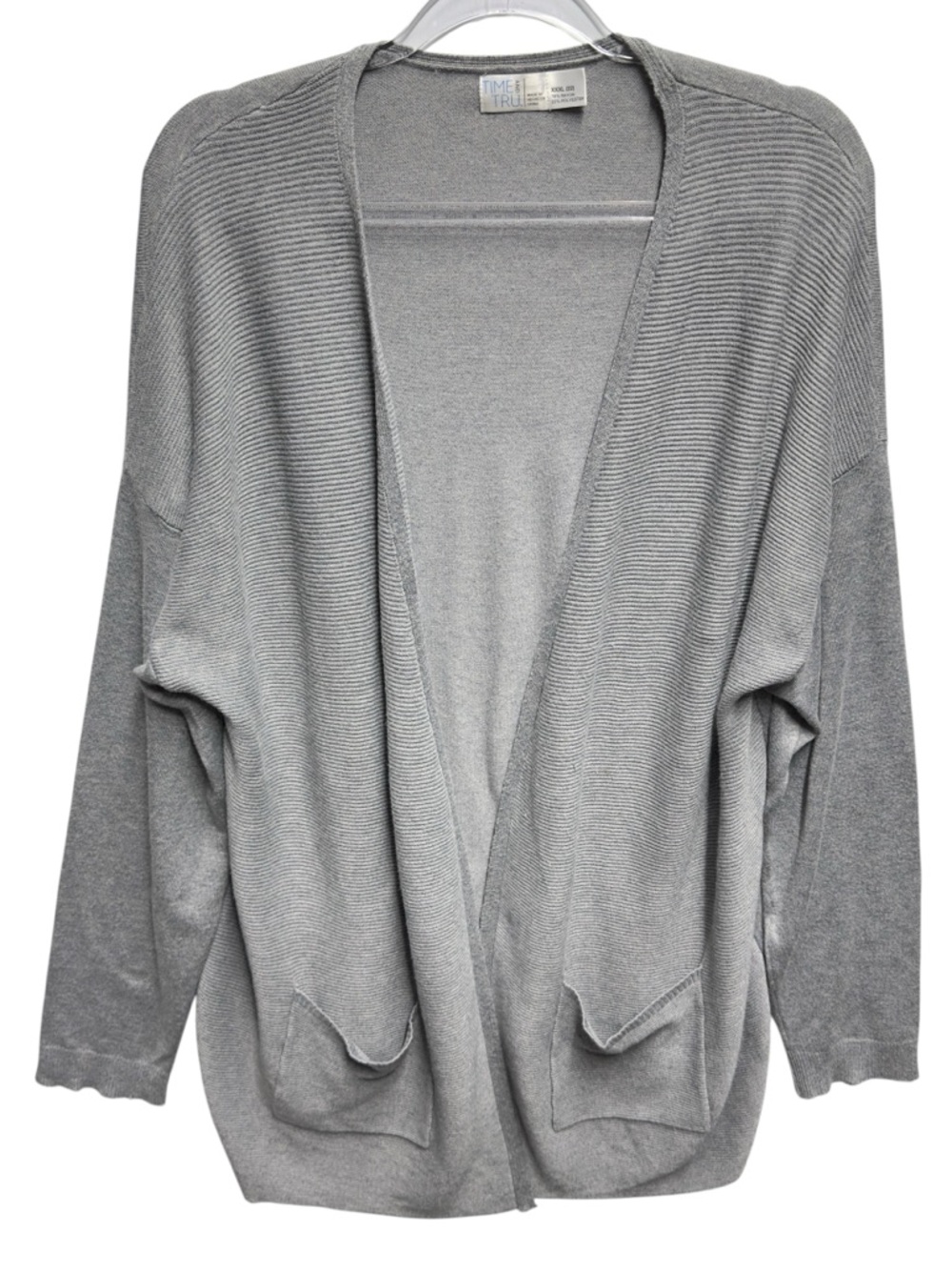 Rayon Rib Knit Sweater Cardigan Tunic Duster Longline Lagenlook Layering Jacket